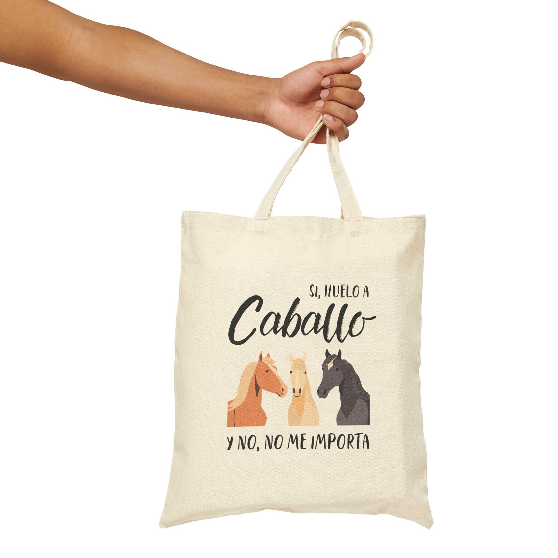 Bolsa de tela Tote Bag con diseño de caballos - 2