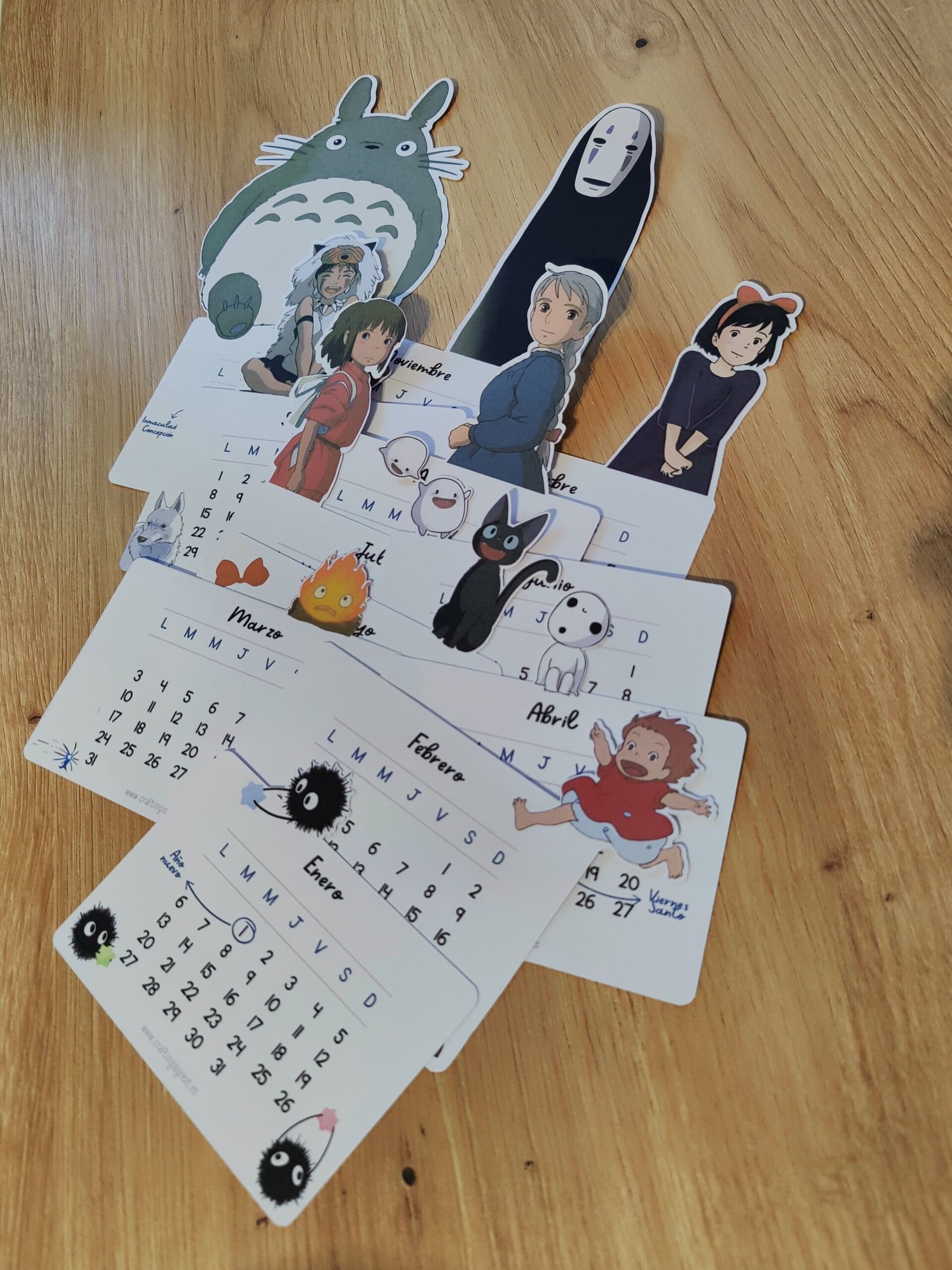 Calendario Studio Ghibli 2025 - 3